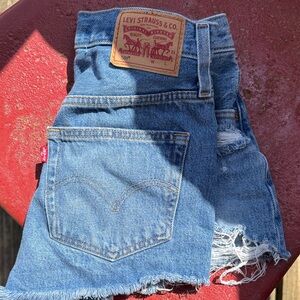 Levi's Blue Denim Jean Shorts